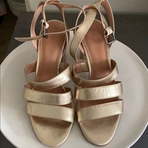 Madewell Metallic Wedge Sandals